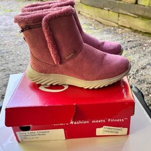 Tony Little Pink short boots size 6 women's